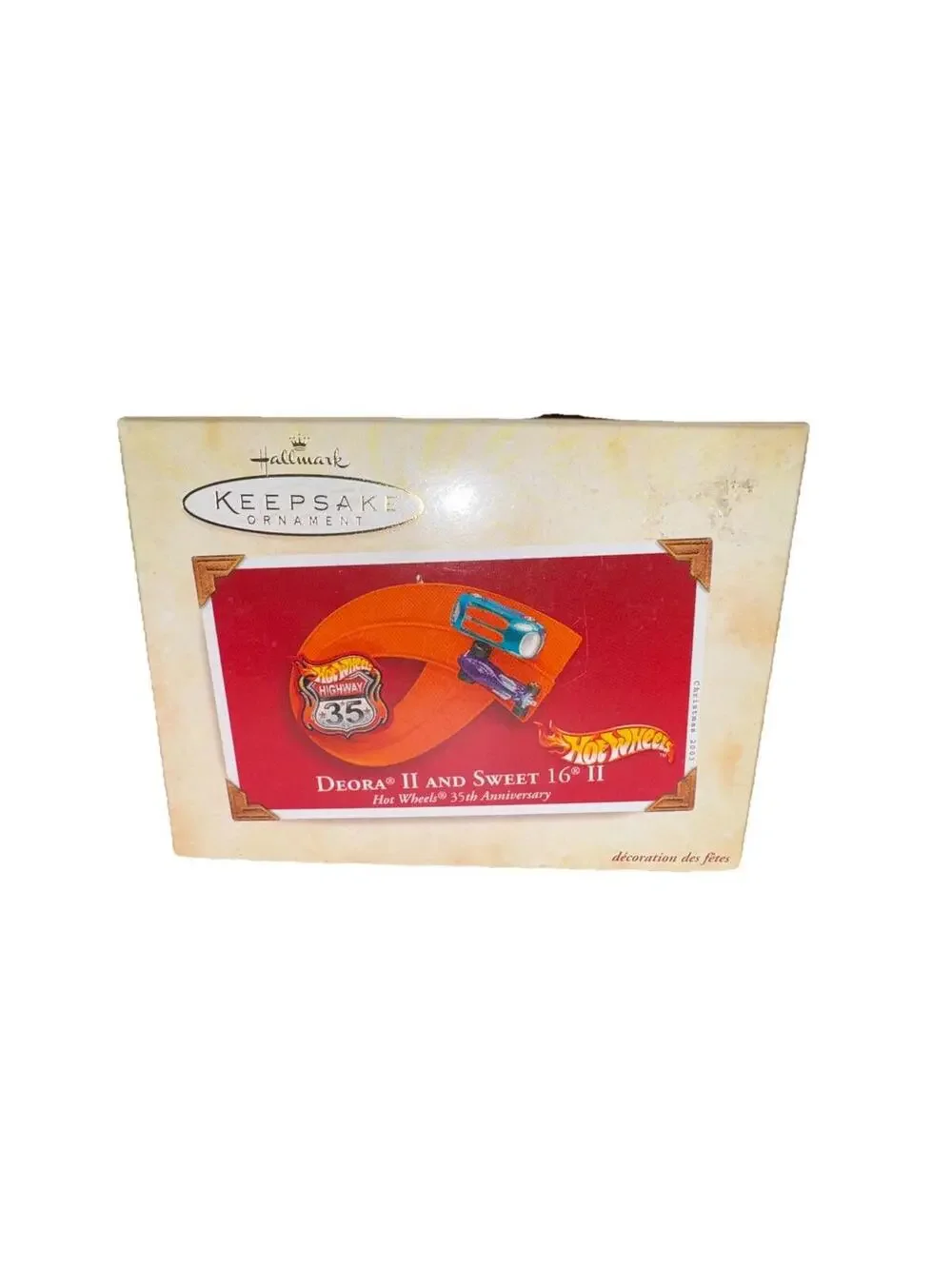 Hallmark Ornament 2003 DEORA II AND SWEET 16 II Hot Wheels 35th Anniversary